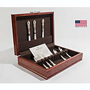 Traditions Flatware Chest, Solid American Cherry Hardwood with Heritage Cherry Finish