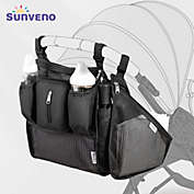 Sunveno Mesh Baby Stroller Organizer Bag Pram Storage Bag Stroller Accessories- 2 piece Set