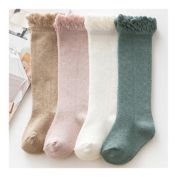 Laurenza&#39;s Girls Eyelet Knee High Socks