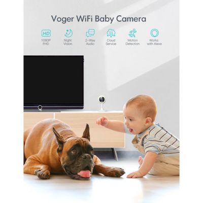 Voger Baby Monitor Camera with 2-Way Audio 1080P Wifi Home Security Camera