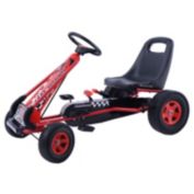Slickblue 4 Wheels Kids Ride On Pedal Powered Bike Go Kart Racer Car Outdoor Play Toy-Red