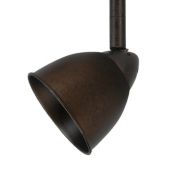 Saltoro Sherpi Rustic Round Metal Shade Track Light Head and Frame, Bronze-