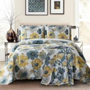 Egyptian Linens - Leahanna Reversible Quilt/Bedspread Set