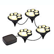 Meridian Point Solar Powered Paw Outdoor Lights