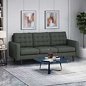 GDF Studio Jenny Contemporary Tufted Fabric 3 Seater Sofa