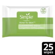 Simple Kind 25 Pieces Skin Facial Cleansing Wipes