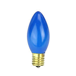 Sienna Pack of 4 Opaque Blue C9 Ceramic Christmas Replacement Bulbs