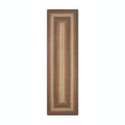 Home Spice Decor 22" x 72" Rectangular Russett Jute Braided Runner