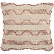 Nourison Life Styles Arch Stripes Blush Throw Pillow - 20" x 20"