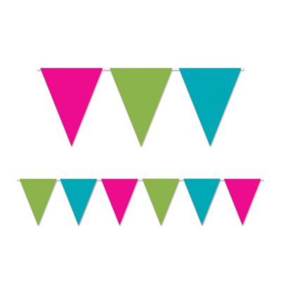 Beistle Party Decoration CLGT Indoor/Outdoor Pennant Banner - 11" x 12'