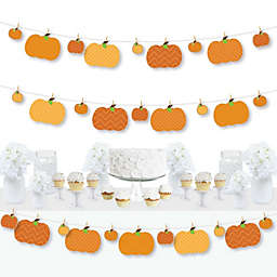 Big Dot of Happiness Pumpkin Patch - Fall, Halloween or Thanksgiving Party DIY Decorations - Clothespin Garland Banner - 44 Pieces