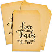 Sparkle and Bash Kraft Paper Bags for Wedding Party Favors (5 x 7.5 Inches, 100-Pack)