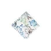 C&F Home Crescent Bay Reversible Napkin Set of 6 Nautical White Blue and Green Ocean Beach Animals Coral Seaweed Reversible Stripes