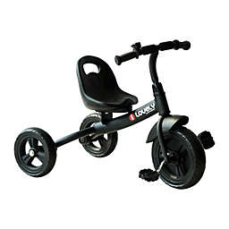 Qaba 3-Wheel Recreation Ride-On Toddler Tricycle With Bell Indoor / Outdoor  - Black