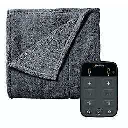 Sunbeam King Size Electric Lofttec Heated Blanket in Slate with Wi-Fi Connection