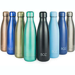 BOZ Stainless Steel Water Bottle - Insulated Water Bottle Vacuum Double Wall (500mL / 17oz), BPA Free (Monaco Blue)