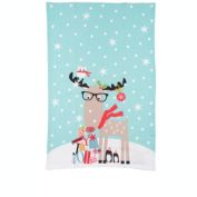 C&F Home Reindeer & Friends Printed Flour Sack Kitchen Towel Dishtowel