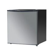 Sunpentown 1.72 cu. feet Compact Refrigerator, Stainless Steel/Black