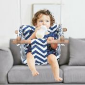 Slickblue Indoor Outdoor Baby Canvas Hanging Swing-Blue