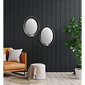 Peterson Artwares Oval metal decorative mirror