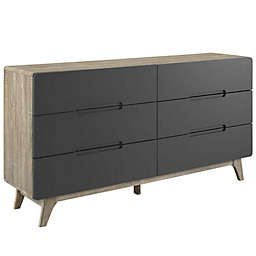 Modway Origin Six-Drawer Wood Dresser or Display Stand