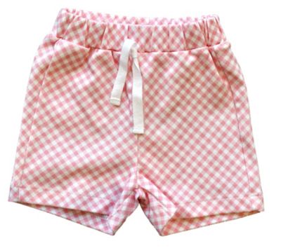 Pineapple Sunshine - Pink Gingham Shorts / 24mo