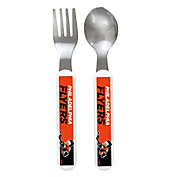 BabyFanatic Fork And Spoon Pack - NHL Philadelphia Flyers - Officially Licensed Toddler & Baby Safe Set