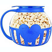 Korcci Original 3-in-1 Microwave Glass Popcorn Popper, Blue