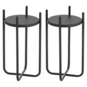 mDesign Metal Steel Modern 12" Medium Crisscross Plant Stand