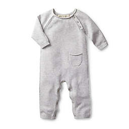 Hope & Henry Baby Raglan Sweater Romper (Heather Grey, 0-3 Months)