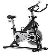 Costway-CA Exercise Bike Stationary Cycling Bike with 40 Lbs Flywheel