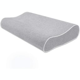 Dr Pillow Mugetu Gel Filled Memory Foam Pillow, Height Adjustable Cervical Pillow, Bed Contour Support, Neck Support for Back and Side Sleepers