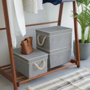 StorageWorks 3-Pack, 15.2" x 10.8" x 8.6" Fabric Storage Bins with Lids