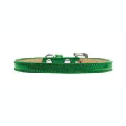 Mirage Pet Products Plain Ice Cream Dog Collar, Emerald Green Size 10