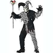 California Costumes Evil Jester Adult Costume (Black/White)