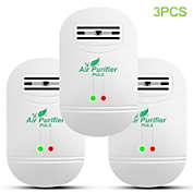 Elegant Choise 3-Pieces Plug in Air Purifier Odor Eliminator Cleaner Mini Air Ionizer Fit