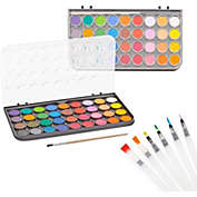 Bright Creations Watercolor Painting Set with Brushes and Paint Pens (36 Colors, 8 Pieces)