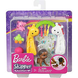 Barbie Skipper Babysitters Inc. Crawling & Playtime Playset with Baby Doll with Bobbling Head