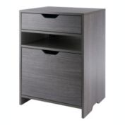 Winsome Nova Home Office Filing Storage Cabinet - Charcoal