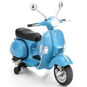 Gymax 6V Kids Ride On Vespa Scooter Motorcycle w/ Training Wheel & Headlight