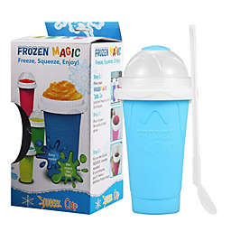Frozen Magic Slushie Maker Cup Quick-Frozen Smoothies Homemade Milkshake Bottle Blue