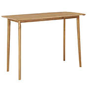 vidaXL Bar Table 59.1"x27.6"x41.3" Solid Acacia Wood