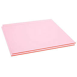 Okuna Outpost Translucent Pink Cast Acrylic Sheet, 1/8 Inch Thick (12 x 12 in, 2 Pack)