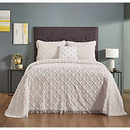 Better Trends Charleston Collection 100% Cotton Tufted 4 Piece King Bedspread with Sham and Decorative Pillow Set - Ivory