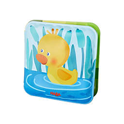 HABA Mini Bathtime Book Albert The Duck with Squeaker Effect - Great for Bathtime or Wading Pool