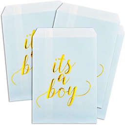 Sparkle and Bash It's a Boy Baby Shower Goodie Bags (5 x 7.5 in,100 Pack)
