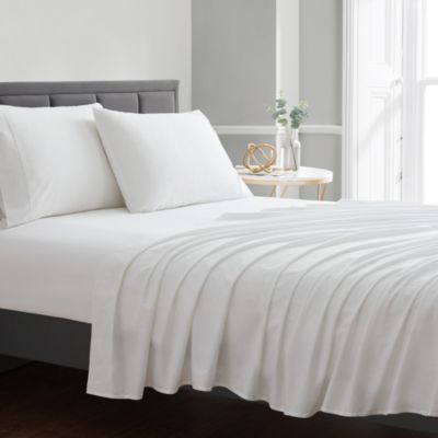 6 new white king size hotel pillowcases 20x40 200 thread count 100% cotton 