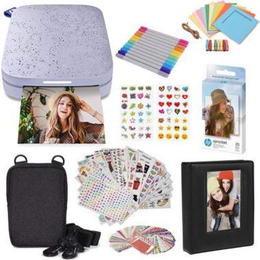 HP Sprocket Portable 2x3" Instant Photo Printer Print Pictures on Zink Sticky-Backed Paper from your iOS & Android Device.. View a larger version of this product image.
