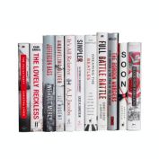 Booth & Williams Ash Dust Jacket Decorative Books, One Foot Bundle of Real, Shelf-Ready Books