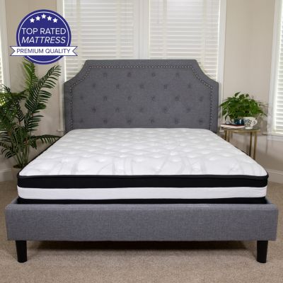 Emma + Oliver 10 Inch Foam and Pocket Spring Firm Mattress, Full in a Box